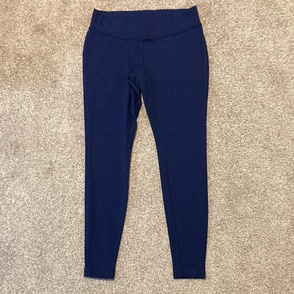 Lands’ End Mid-rise Starfish Leggings Navy XS/P (2-4) - Picture 1 of 16
